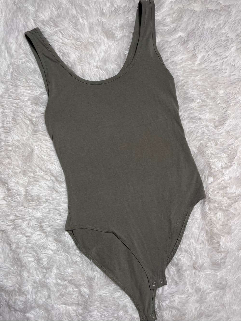 Forever 21 Olive Green Sleeveless Bodysuit One-Piece